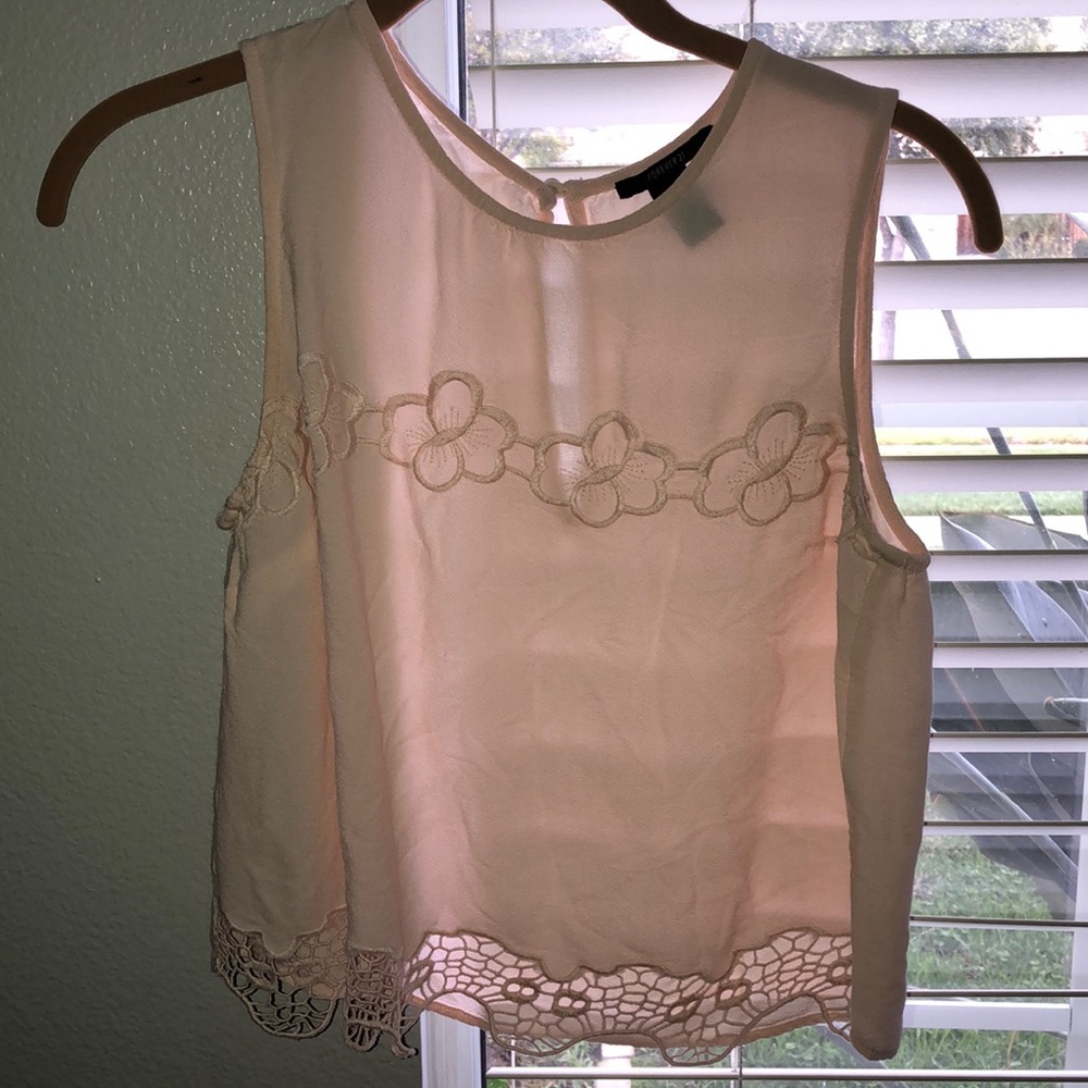 baby pink slightly cropped blouse